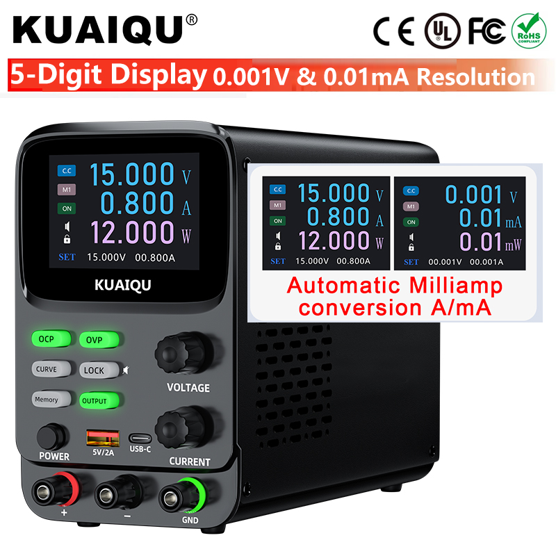 Programmable Dc Power Supply 30V 10A - KUAIQU 5 Haneli Güç Kaynağı Ayarlanabilir