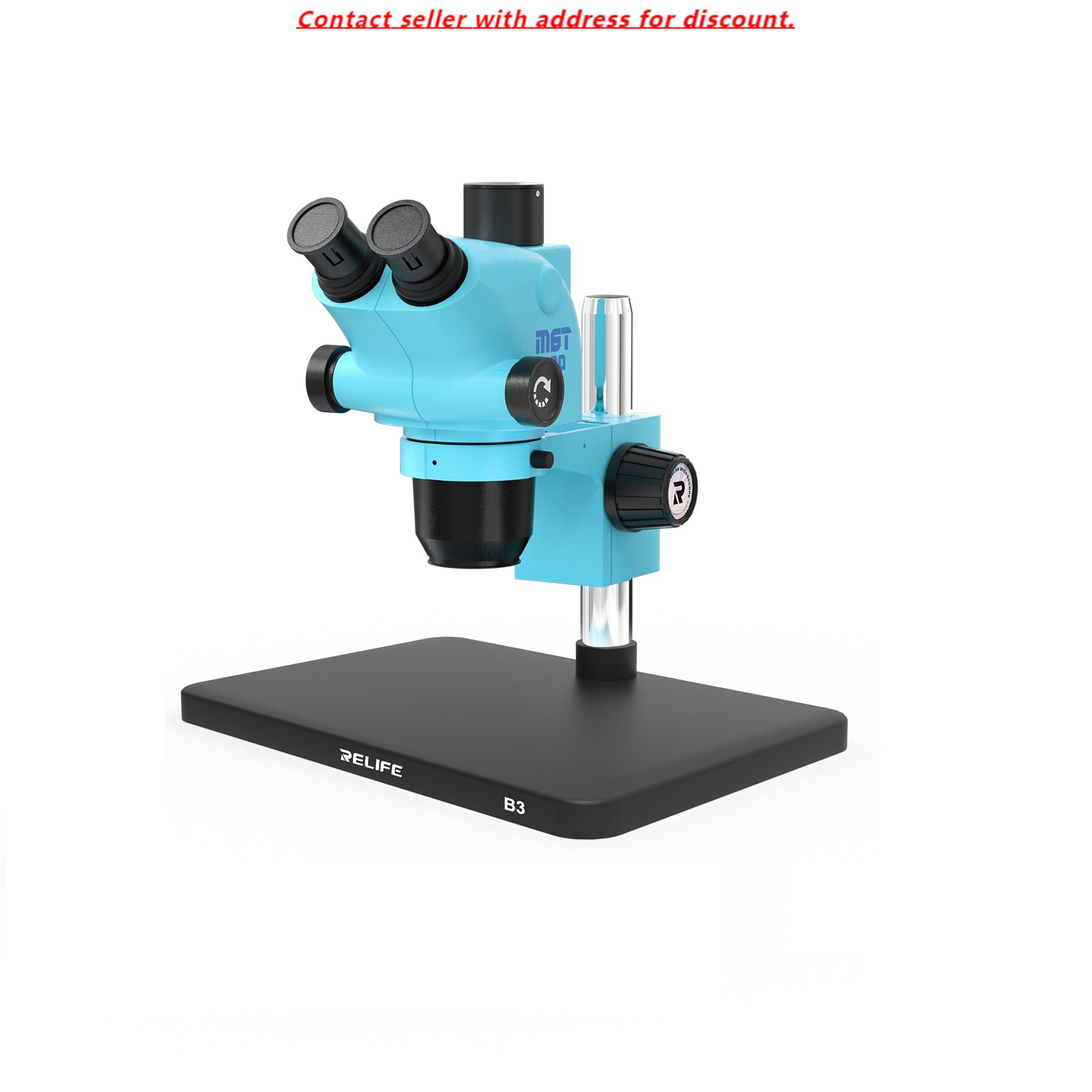 Stereo Trinocular Microscope Pcb - RELIFE RL-M6T Pro-B3 Trinoküler HD Stereo