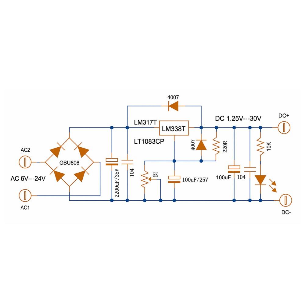 LM338T Doğrusal Ayarlanabilir  - Linear Lab Power Supply Adjustable incelemesi ve fiyatı