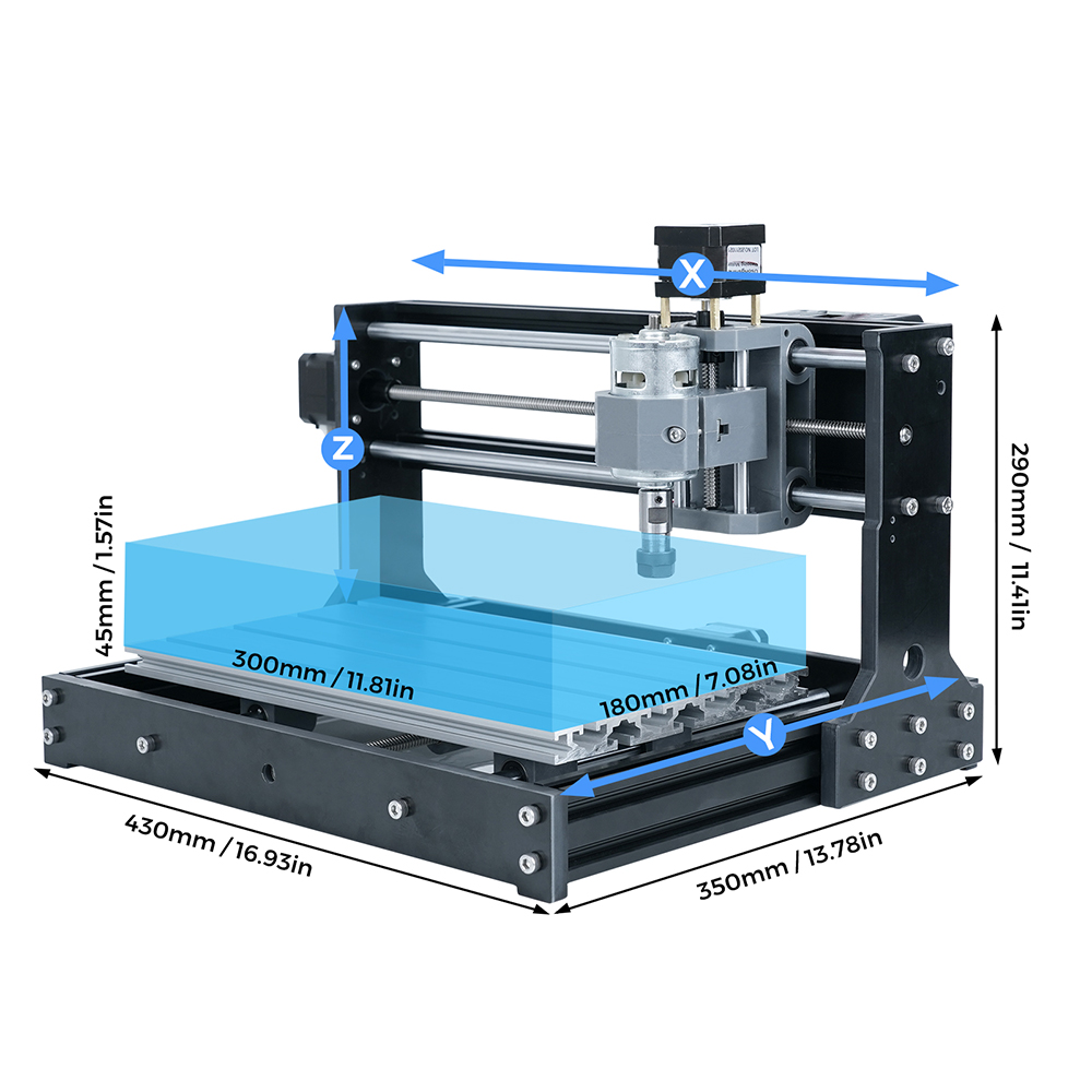 TWOTREES CNC 3018 Mini Küçük E - Mini Laser Engraver Cnc Router incelemesi ve fiyatı