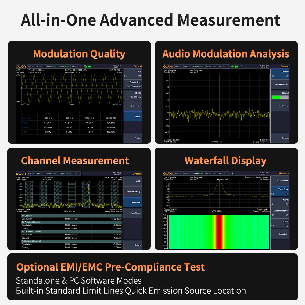 OWON Spektrum Analizörü İzleme - Signal Generator Spectrum Analyzer incelemesi ve fiyatı