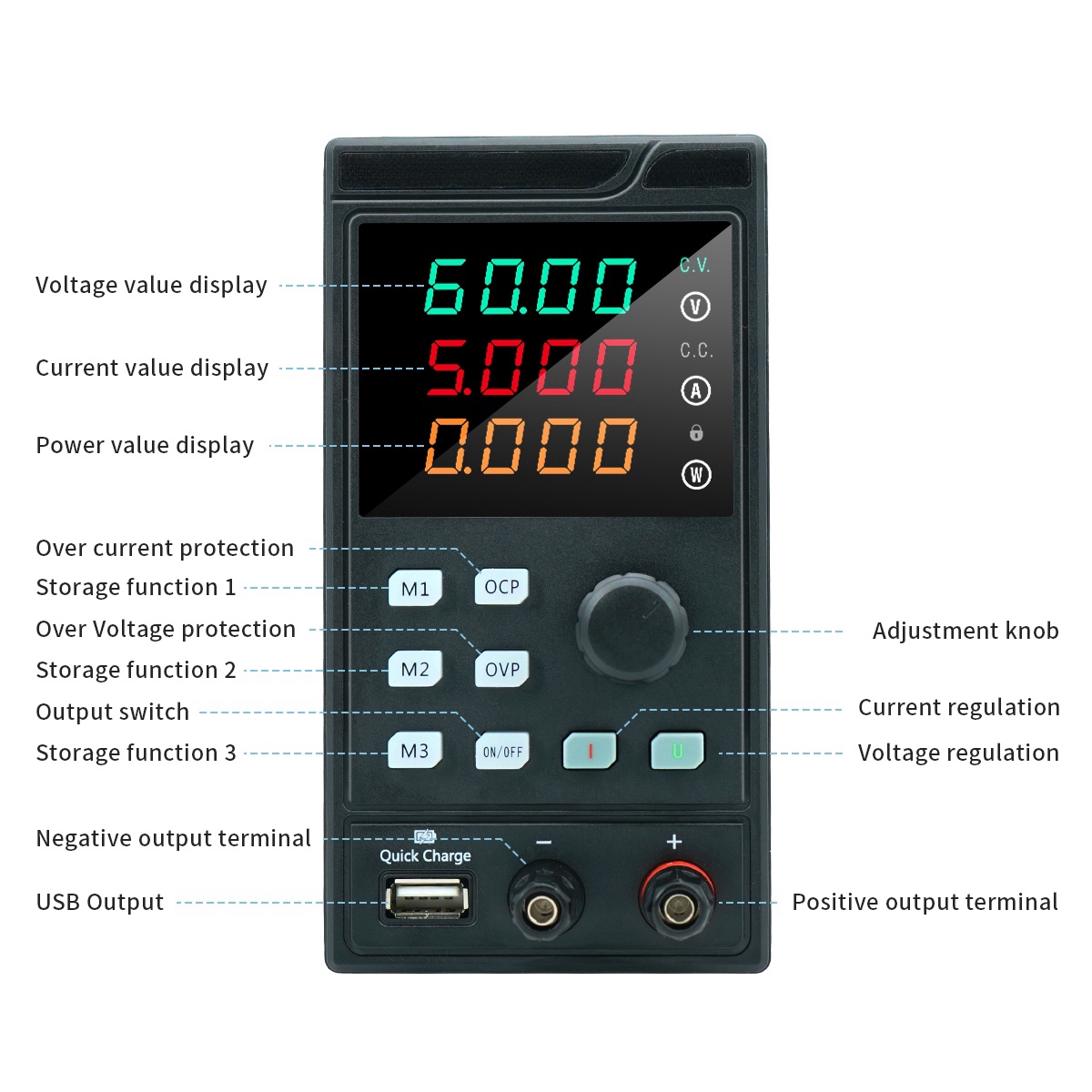 MYAMI 30V 32V 10A USB/RS485 60 - Programmable Dc Power Supply 30V 10A incelemesi ve fiyatı