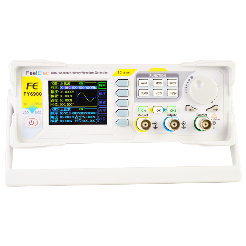 Yeni FY6900 60MHz çift kanal D - Function Arbitrary Waveform Generator incelemesi ve fiyatı