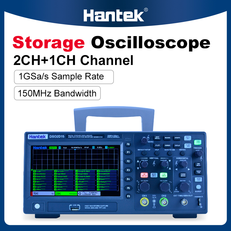 Hantek DSO2C10 2C15 2D10 2D15  - Digital Storage Oscilloscope 100Mhz incelemesi ve fiyatı