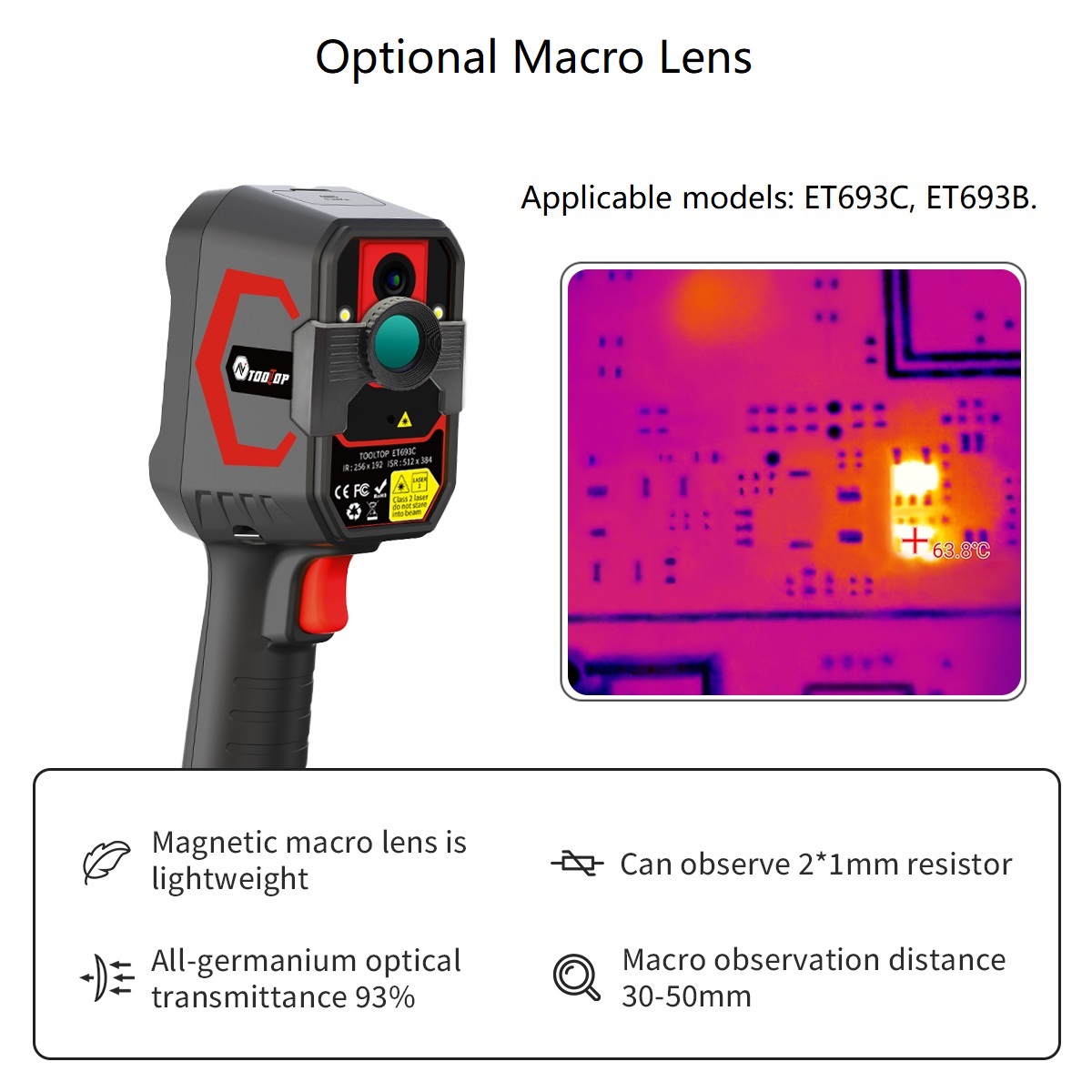 TOOLTOP ET693C Süper IR 512x38 - Thermal Imaging Camera Pcb Repair incelemesi ve fiyatı